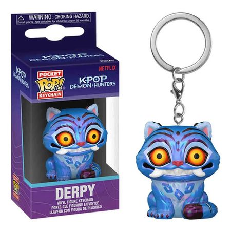 Funko Pop Llavero Kpop Keychain Demon Hunters Derpy 95684 Azul