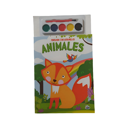 Kit X10 Sets Para Pintar Con Acuarelas Animales Bk-329