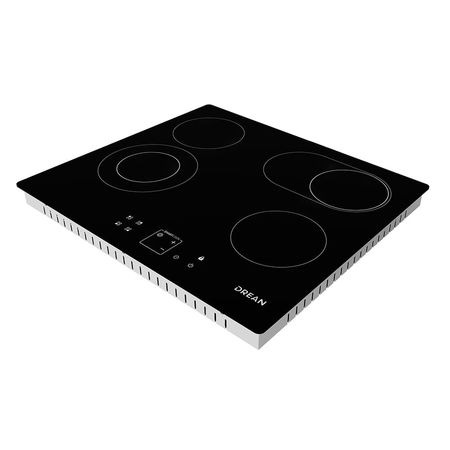 Anafe Eléctrico Vitrocerámico 60 cm Negro Drean AEDR60CNV