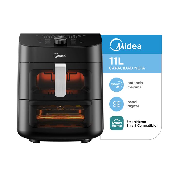 Freidora Sin Aceite Digital 11L Midea - Vista 1