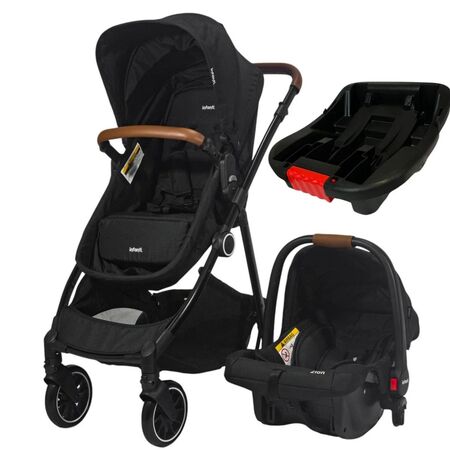 Cochecito 3 en 1 con Base Infanti Noa negro