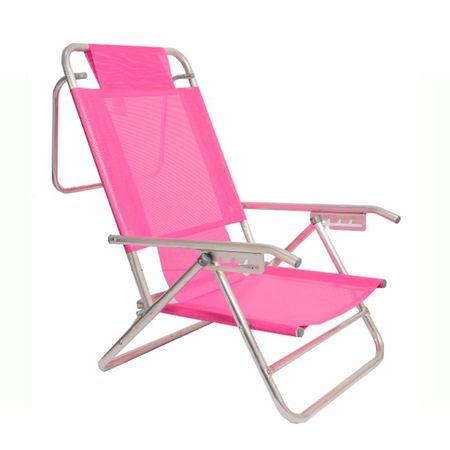 Sillón De Aluminio Lagos 5 Posiciones Tela Coversol Carioca Aluminio