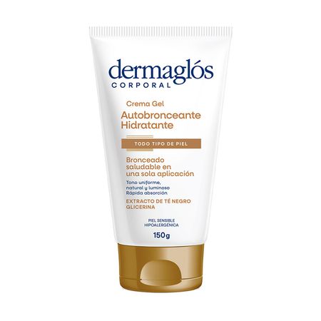 Crema Gel Autobronceante Hidratante Bronceado Dermaglos 150g