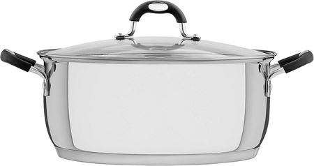 Cacerola Solar Tramontina 30 Cm Astro Silicona Triple Fondo Plateado