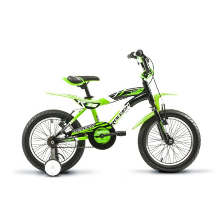 Bicicleta Raleigh MXR16- R.16"- Verde/Negro- Frenos V-Brake- 1Vel.