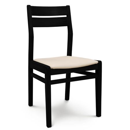 Silla de Comedor Docta lustre Wengue Tapizado Inka Natural Espacity