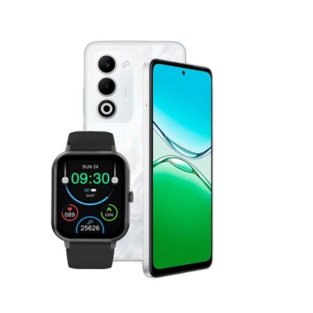 Combo Oppo A5 4G 4+256GB Blanco + Smartwatch Dekkin 1.83" IP67