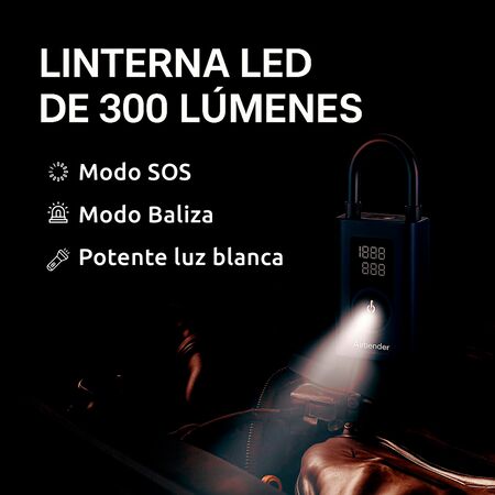 Inflador Compresor de Aire PowerBank Portatil Compacto Airbender
