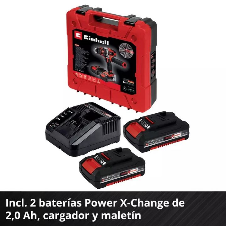 Einhell Taladro Inalambrico TE-CD 18/48 Li-i (2x2,0Ah) - Vista 5