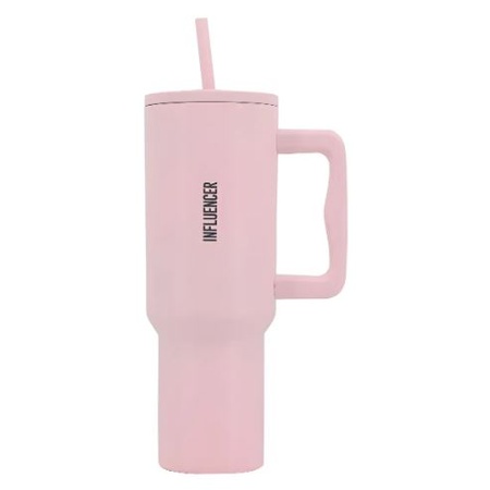 Jarro vaso térmico con manija colores pasteles