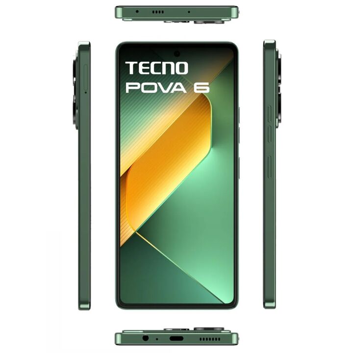 CELULAR TECNO LI7 POVA 6 GAMER 8 GB RAM 256 GB MEMORIA NFC LIBERADO VERDE - Vista 3