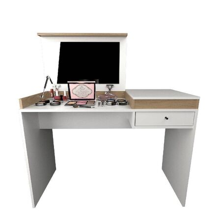 Mueble Maquillador Tables 2 Puertas Cocobolo Blanco 3087-COB