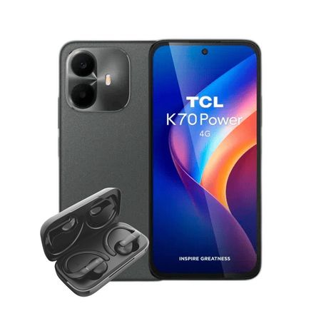 Combo TCL K70 Power 4+256GB Gris + Auriculares Hune Haba Sport TWS