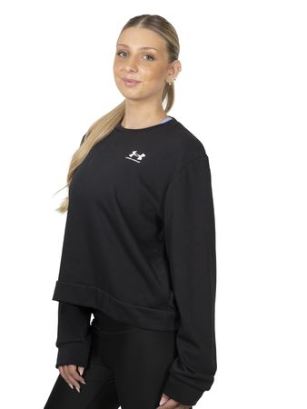 Buzo Under Armour Rival Terry Mujer Moda Negro