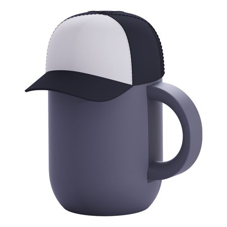 Mug Asobu Happy Hat Trucker Cap 360ml - Black