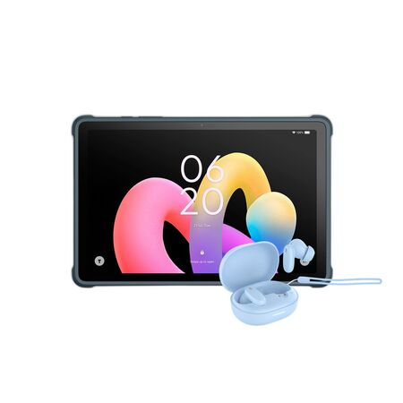 Combo Tablet TCL Pad 10L 128GB 4GB RAM + Dekkin FlowBuds TWS Celestes