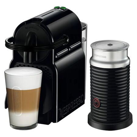 Cafetera Nespresso Inissia D40 Color Negro + Aeroccino