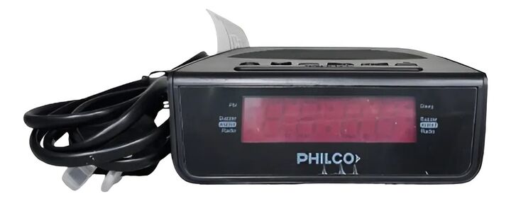 Radio Reloj Despertador Philco Rj900p Negro - Vista 2