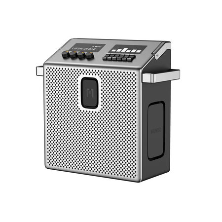 Parlante Portatil Mondo Speaker Medium Metal Gray