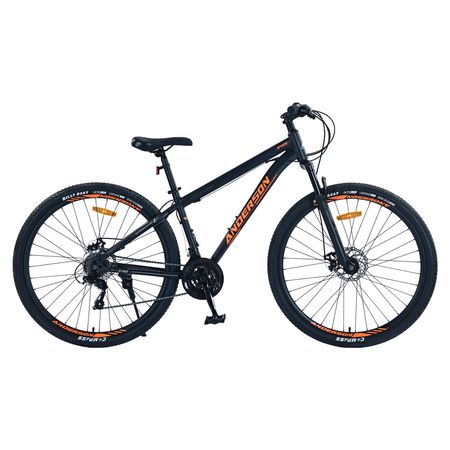 Bicicleta Mtb Anderson S400 R29, 21V Freno a Disco, Suspensión, Negro/Naranja M