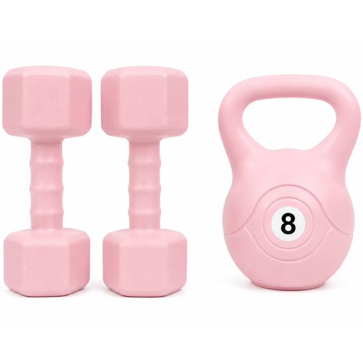 Combo Par de Mancuernas 2 kg + Pesa Rusa 8 kg - Vista 3