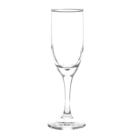 Set X 6 Copas Champagne Vidrio Cristar Versalles 186 Ml Blanco