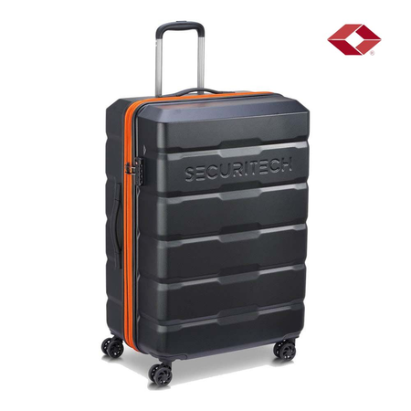 Valija Grande Expand Securitech Citadel Delsey Rigida Negro