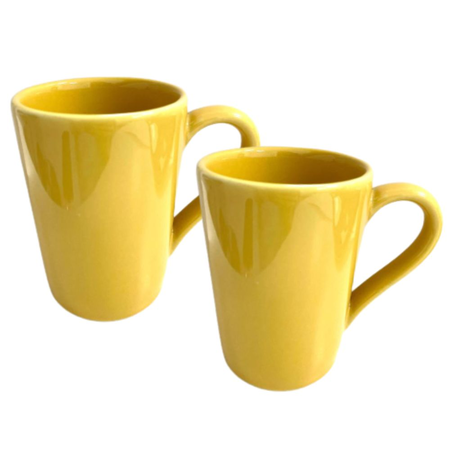 Set X2 Jarros Mug 230 Cc Amarillo - Oxford