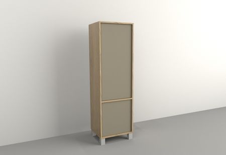 Columna 0,45m 2 Puertas Olmo F. Gris C. Tables