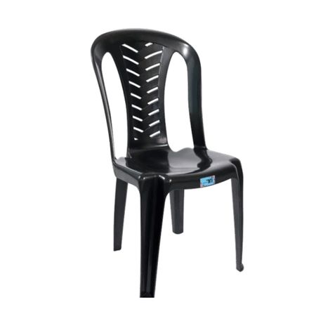 Combo x6 Sillas Pvc Color Negra Nr Living