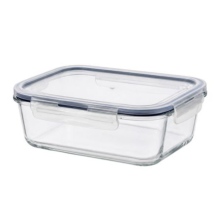 Recipiente Rectangular Hermetico De Vidrio 1040ml - Jovifel