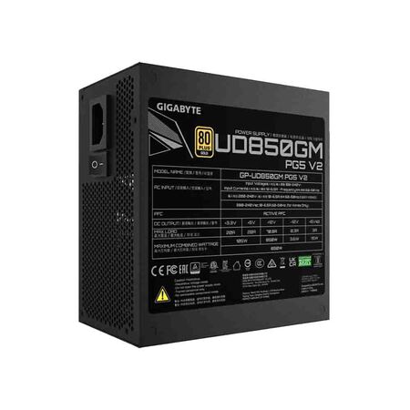 Fuente 850W Gigabyte 80Plus Gold UD850GM PG5 V2
