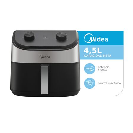 Freidora De Aire Midea Af-mw45bar1 4,5l Color Negro Negro