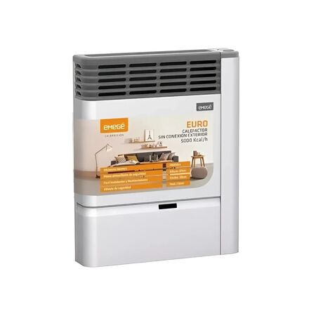 ESTUFA A GAS EMEGE EURO CE3150ST 5000 KCAL H SIN SALIDA AL EXTERIOR