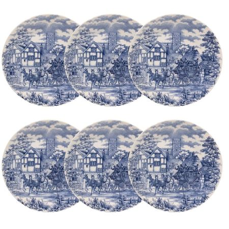 Set X6 Platos Playos 26cm Cena Inglesa Oxford
