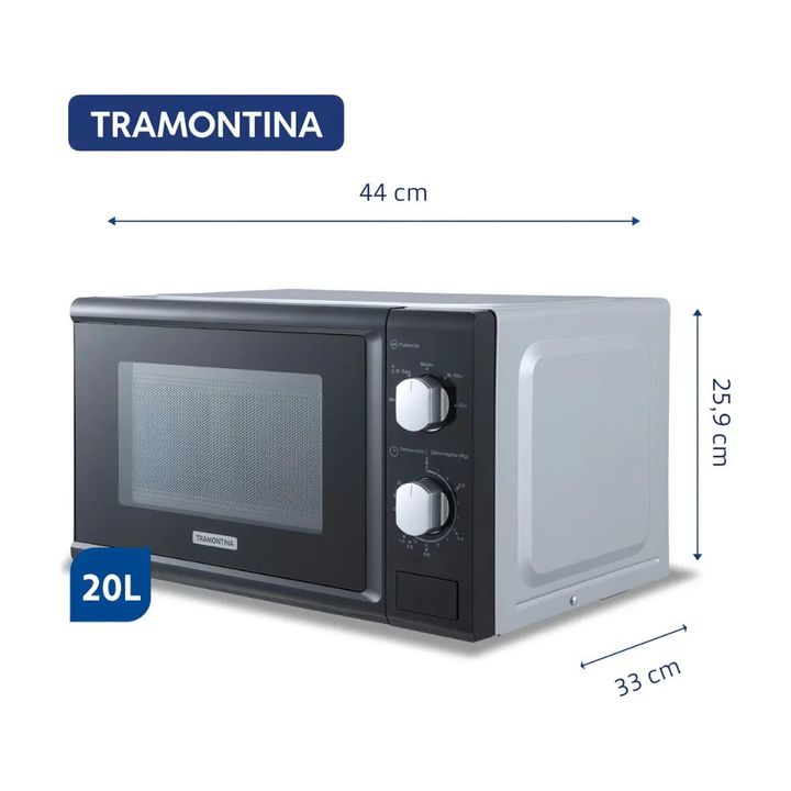 Microondas Glass Cook 20l Tramontina - Vista 2