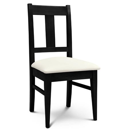 Silla de Comedor Euro lustre Wengue Tapizado Inka Marfil Espacity