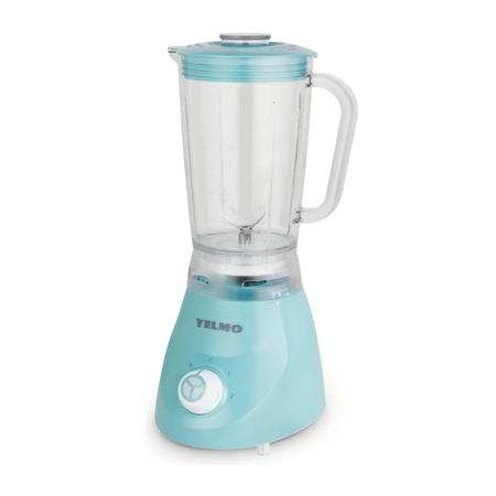 licuadora jarra de plastico 1,5lts celeste yelmo lc-1009