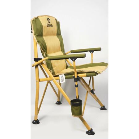 Silla Plegable Driven Tona Verde Porta Vaso Y Bolsillo