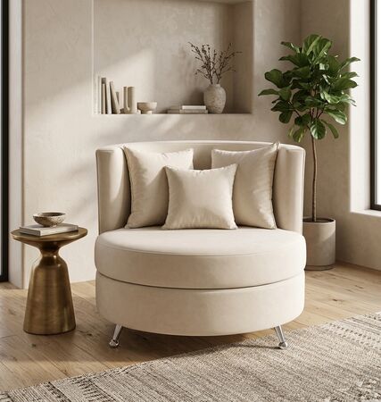 SILLON INDIVIDUAL NIZA CREMA CLARO