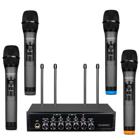 Micrófono Inalámbrico Profesional Gadnic BT408 Bluetooth UHF