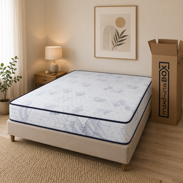 Colchon en Caja Maxiking Box Super Queen 160x200x22cm Espuma de Alta Densidad - Vista 2