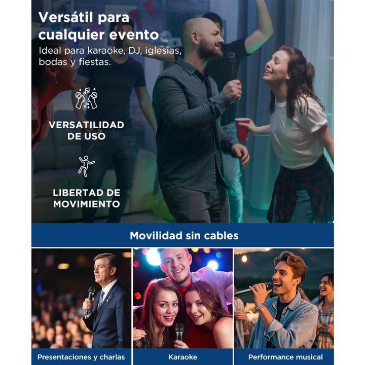 Kit de Micrófonos Inalámbricos Gadnic y Caja Receptora - Vista 5