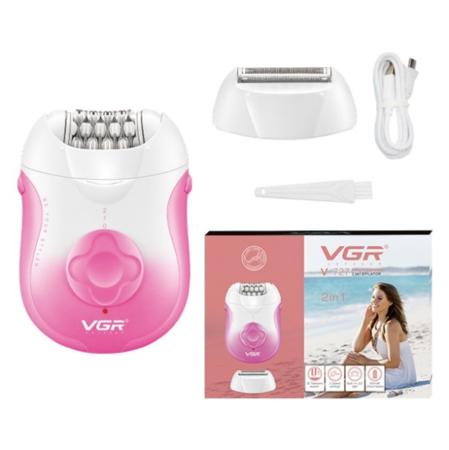 Depiladora eléctrica facial corporal 2 en 1 VGR