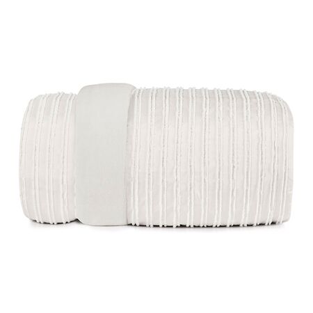 Acolchado Queen Size Altenburg Blend Sense Raya 5423.1 Porcelana Blanco