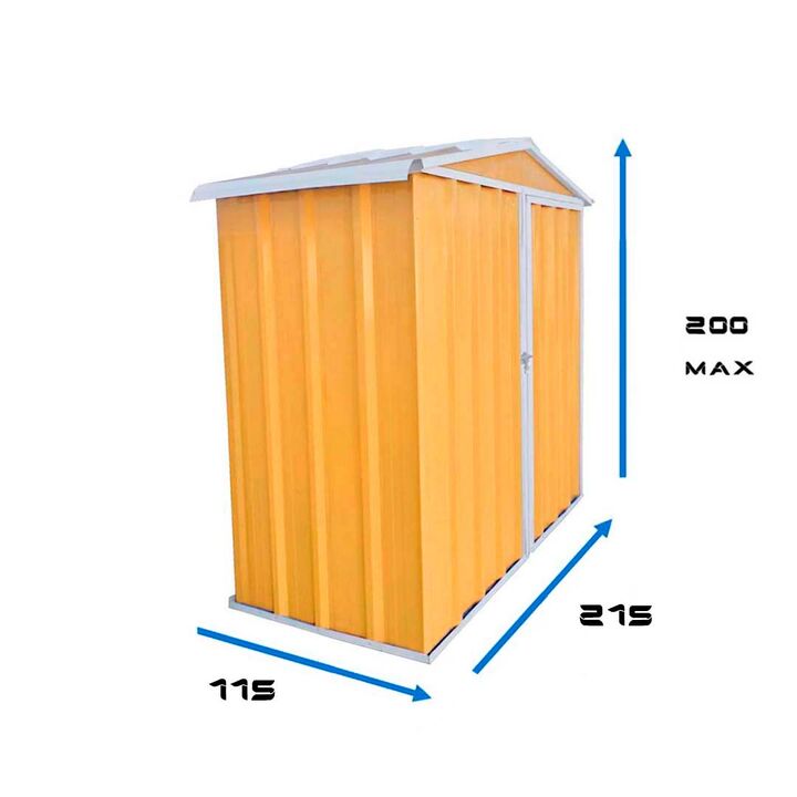 Armario Deposito Galpon de jardin 2x1x2 Calibre 28 Arena DON ACERO - Vista 2