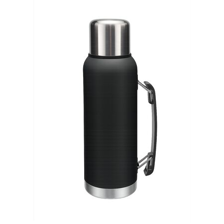Termo Acero Inoxidable 1 Litro Colores Mate Frio Calor Con Manija Negro
