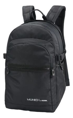 Mochila Munich Tenis Padel Porta Paleta/raqueta Wentor Negro Liso