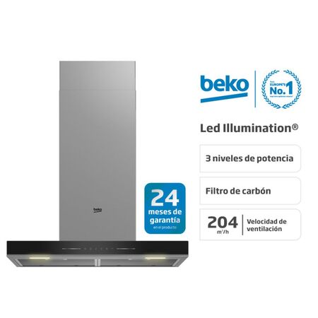 Campana Beko T-box Táctil 60cm Inoxidable Con Led