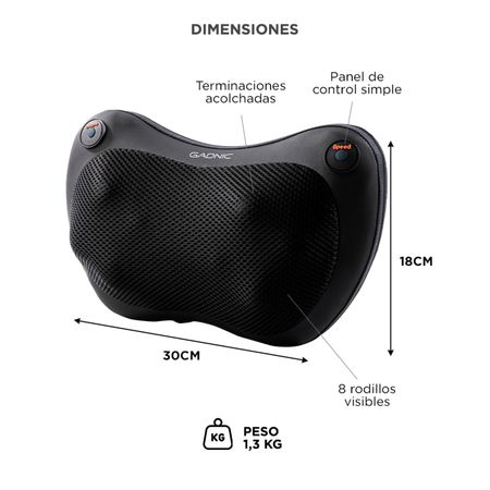 Masajeador Gadnic Wings Portátil Terapia de Calor 8 Nodos 2 Modos